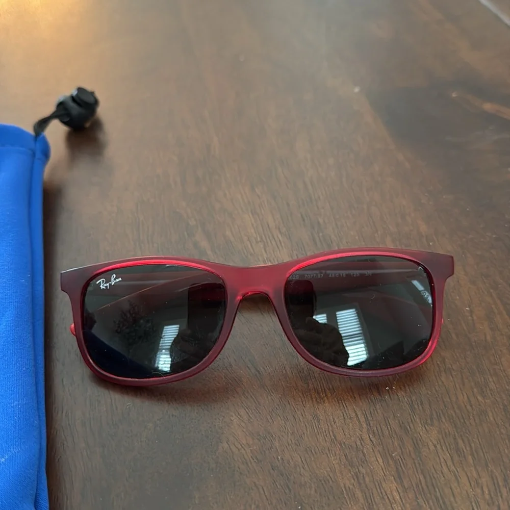 Ray-Ban Kids Red Sunglasses - Classic UV Protection